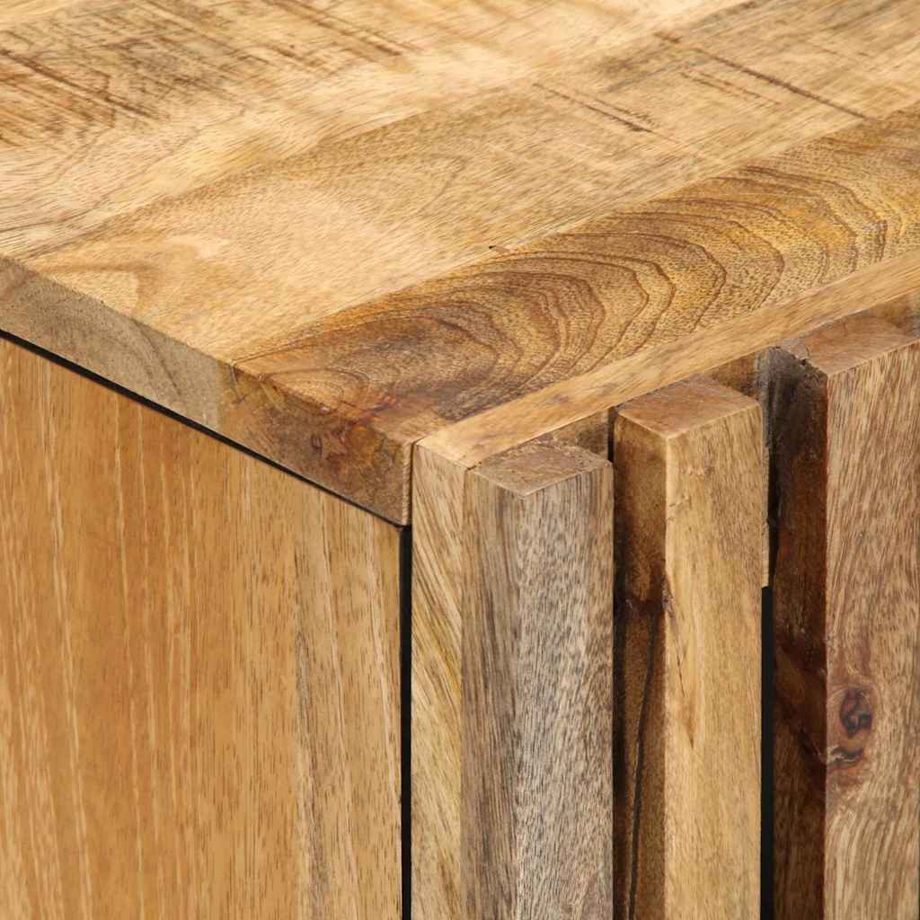 vidaXL 3-delige Badkamermeubelset massief ruw mangohout