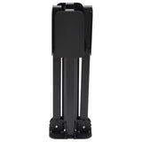 vidaXL Pied de parasol pliable pour mât Ø38/48 mm en acier noir brillant