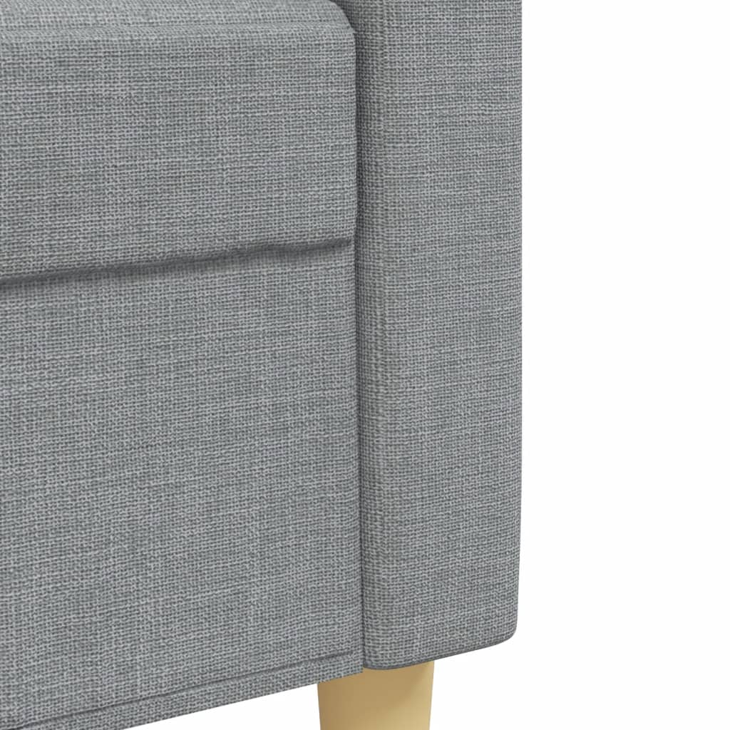 vidaXL 3-piece Fabric Lounge Set light grey