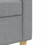 vidaXL 3-piece Fabric Lounge Set light grey