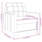 vidaXL 3-piece Fabric Lounge Set light grey