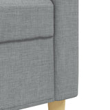 vidaXL 2-Piece Lounge Set fabric light grey