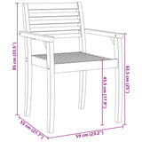 vidaXL Tuinstoelen 4 st 59x55x85 cm massief acaciahout