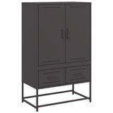 vidaXL Highboard 68x39x111.5 cm steel black