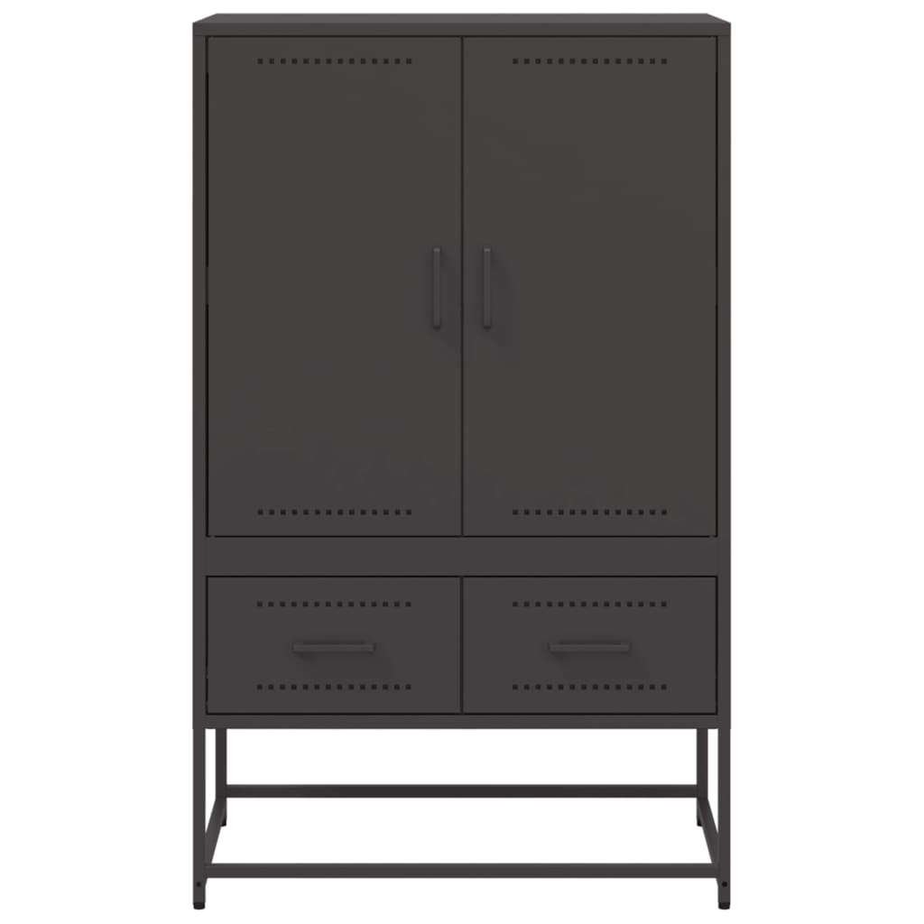 vidaXL Highboard 68x39x111.5 cm steel black