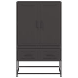 vidaXL Highboard 68x39x111.5 cm steel black