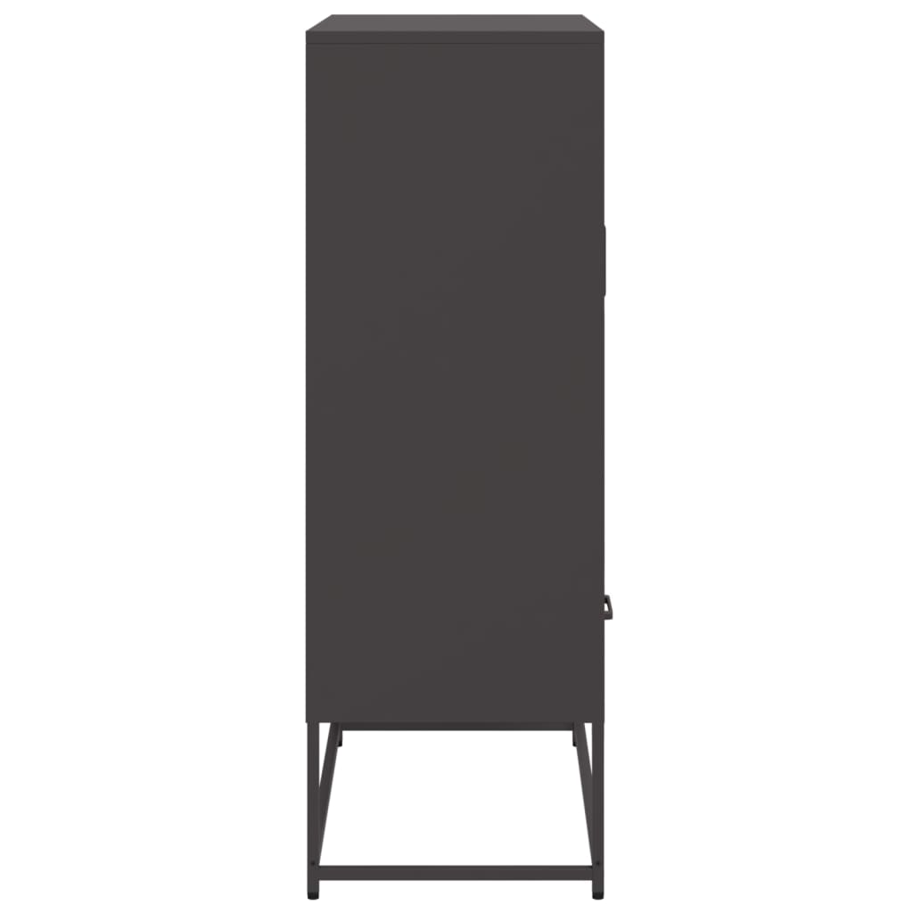 vidaXL Highboard 68x39x111.5 cm steel black