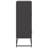 vidaXL Highboard 68x39x111.5 cm steel black
