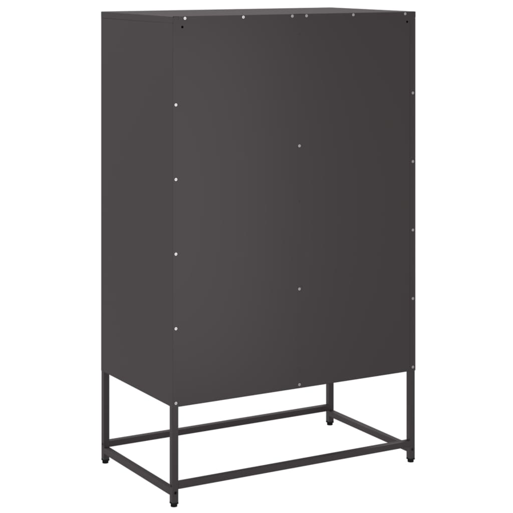vidaXL Highboard 68x39x111.5 cm steel black