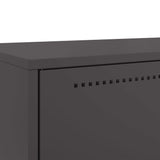 vidaXL Highboard 68x39x111.5 cm steel black