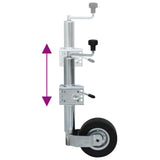 vidaXL Neuswiel met 2 staanders en 3 spanklemmen 60 mm
