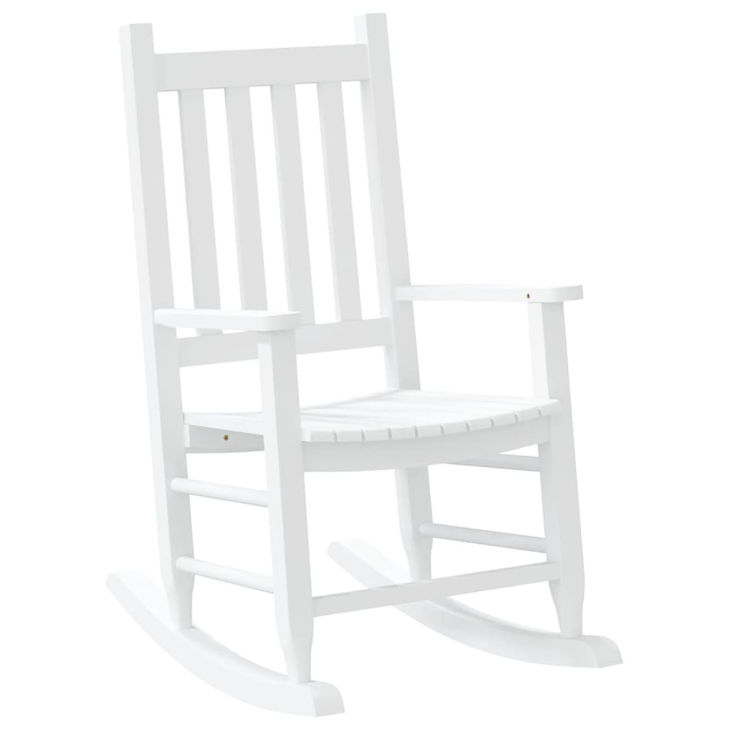 vidaXL Chaises à bascule pour enfants 2 pcs en bois de peuplier massif noir