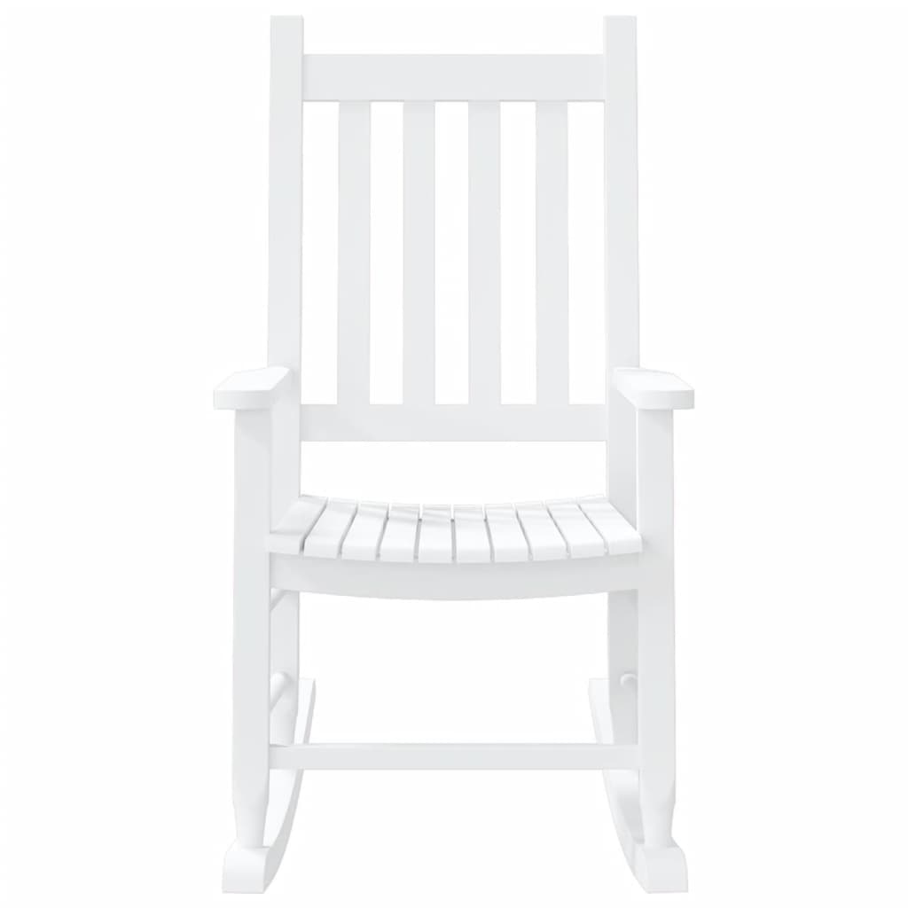 vidaXL Chaises à bascule pour enfants 2 pcs en bois de peuplier massif noir
