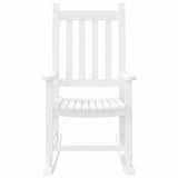 vidaXL Chaises à bascule pour enfants 2 pcs en bois de peuplier massif noir