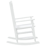 vidaXL Chaises à bascule pour enfants 2 pcs en bois de peuplier massif noir