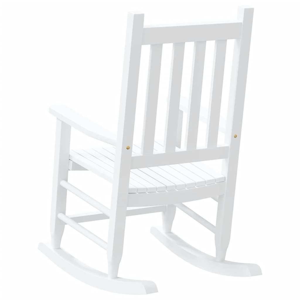 vidaXL Chaises à bascule pour enfants 2 pcs en bois de peuplier massif noir