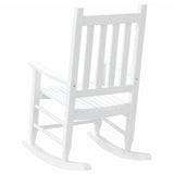 vidaXL Chaises à bascule pour enfants 2 pcs en bois de peuplier massif noir