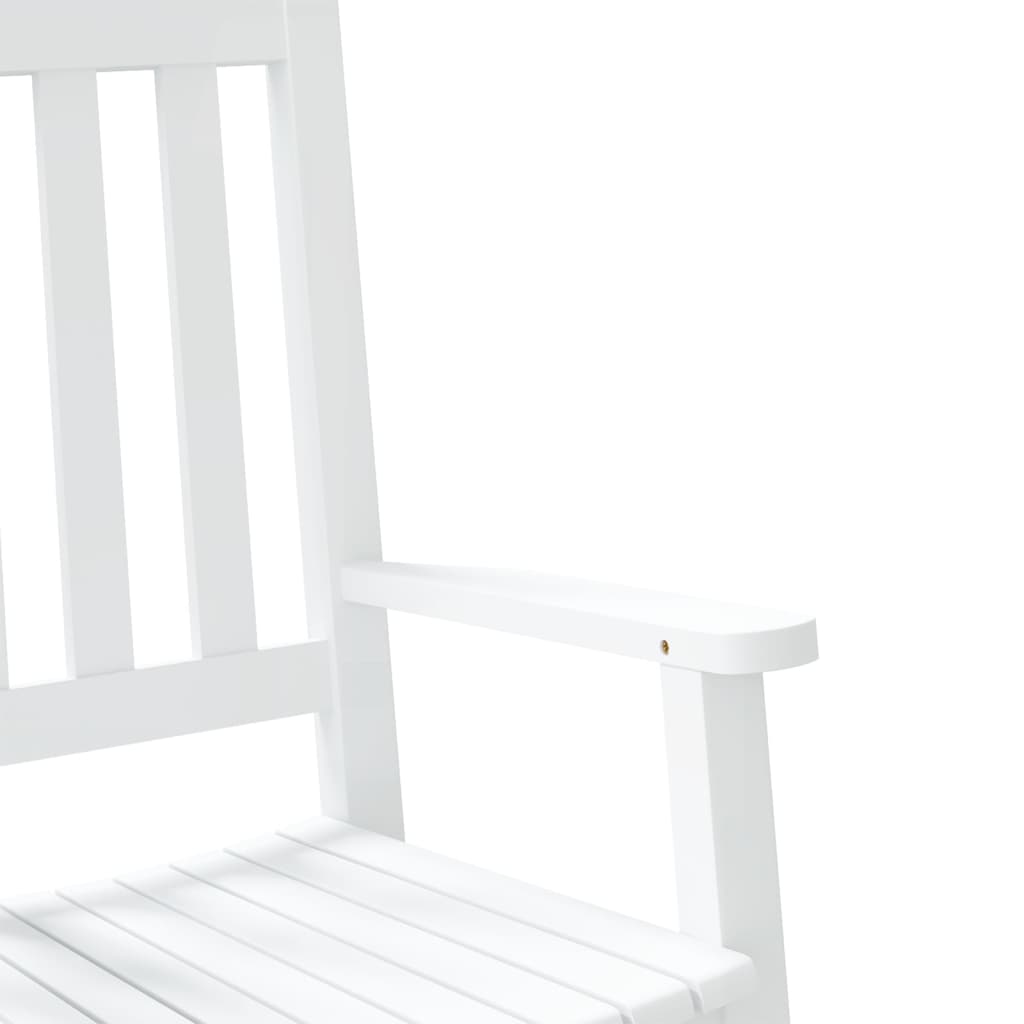 vidaXL Chaises à bascule pour enfants 2 pcs en bois de peuplier massif noir