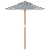 vidaXL Parasol pour enfants avec mât en bois Ø120x140 cm