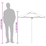 vidaXL Parasol pour enfants avec mât en bois Ø120x140 cm