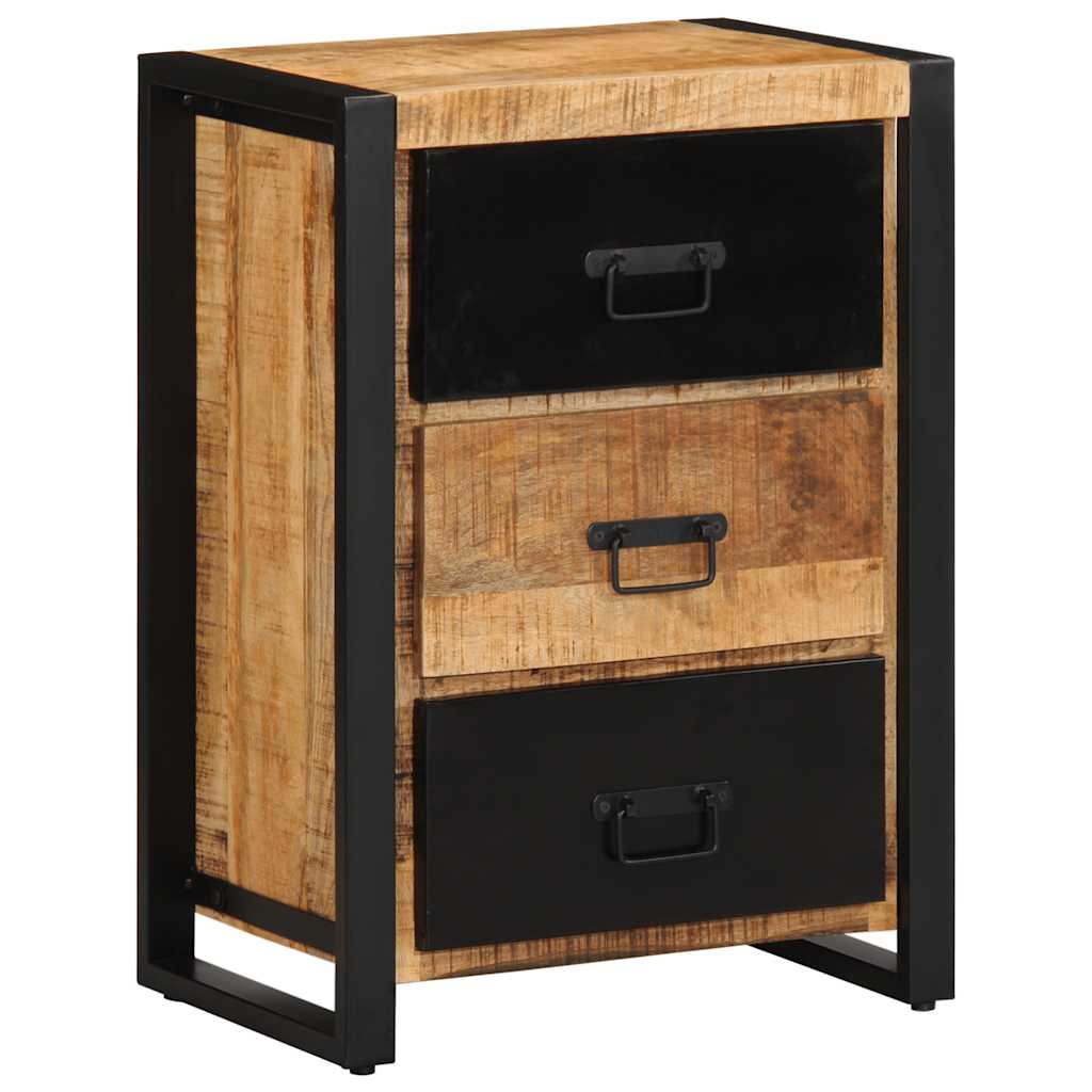 vidaXL Ladekast 50x35x70 cm massief ruw mangohout