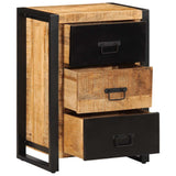 vidaXL Ladekast 50x35x70 cm massief ruw mangohout