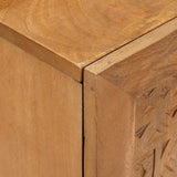 vidaXL Badkamermeubel Set met lade met plank 5 pcs Bruin Bewerkt hout