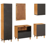 vidaXL Badkamermeubel Set met lade met plank 5 pcs Bruin Bewerkt hout