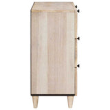 vidaXL Sideboard 2 pcs White 120 x 33.5 x 75 cm Solid Mango Wood