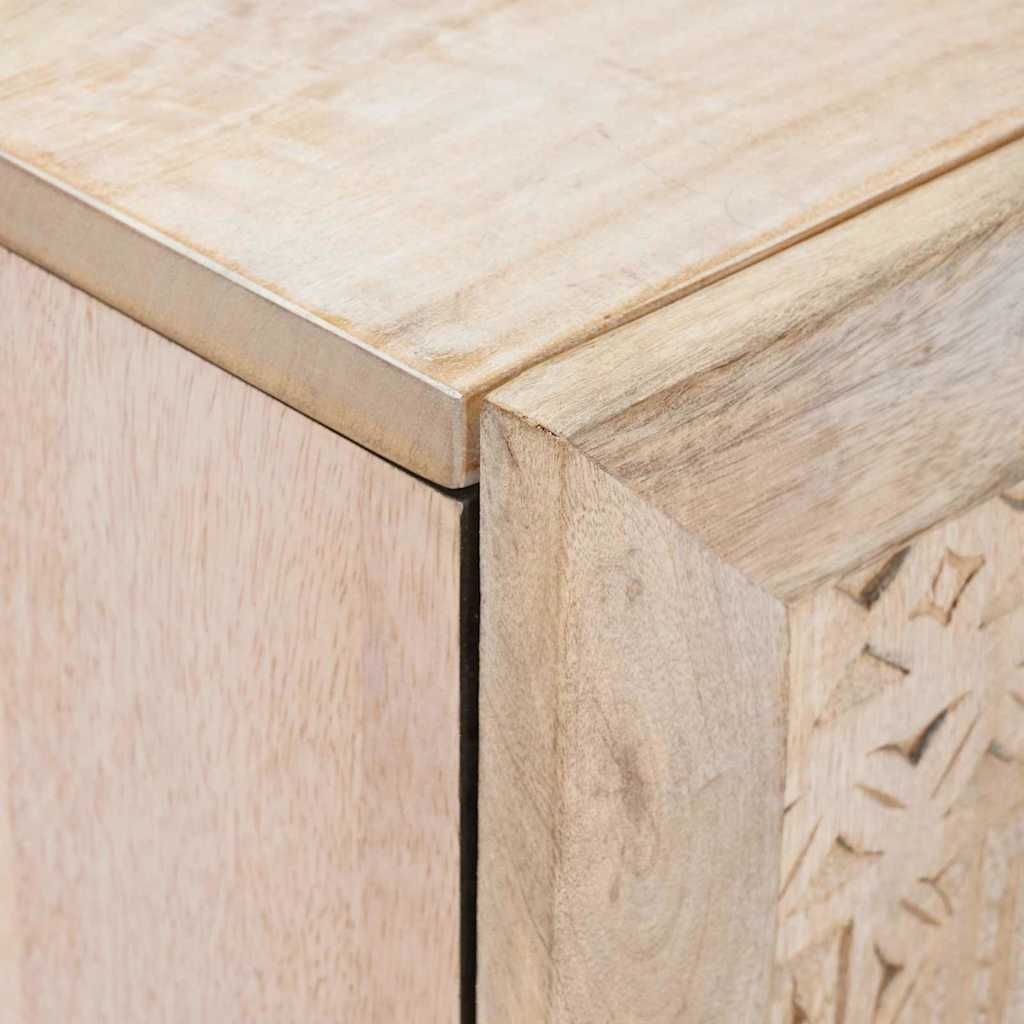 vidaXL Dressoir 3 pcs Wit 180 x 33,5 x 75 cm massief mangohout