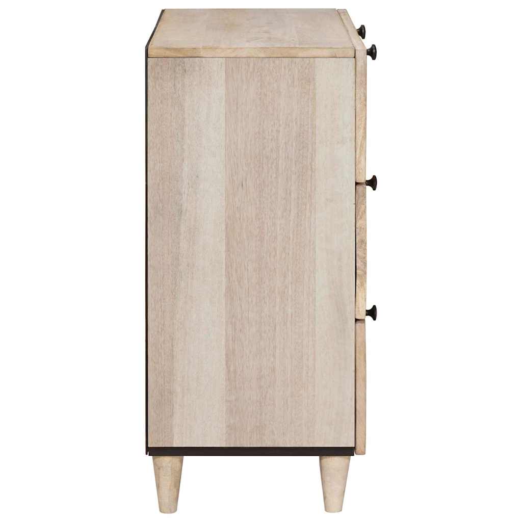 vidaXL Dressoir 3 pcs Wit 180 x 33,5 x 75 cm massief mangohout