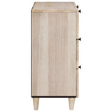 vidaXL Dressoir 3 pcs Wit 180 x 33,5 x 75 cm massief mangohout