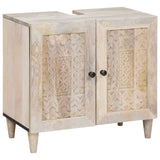 vidaXL Badkamermeubel Set met plank 2 pcs Bruin Bewerkt hout