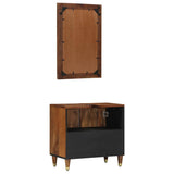 vidaXL Badkamerkast set 2 pcs Honing bruin Massief Mango Hout