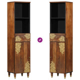 vidaXL Badkamerkast set met lade 3 pcs Honing bruin Massief Mango Hout