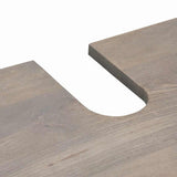 vidaXL Badkamerkast set met lade 5 pcs Grijs Massief Mango Hout