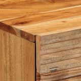 vidaXL Nachtkastje met lade Bruin 50 x 33 x 60 cm Massief acaciahout