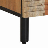 vidaXL Nachtkastje met lade Bruin 50 x 33 x 60 cm Massief acaciahout