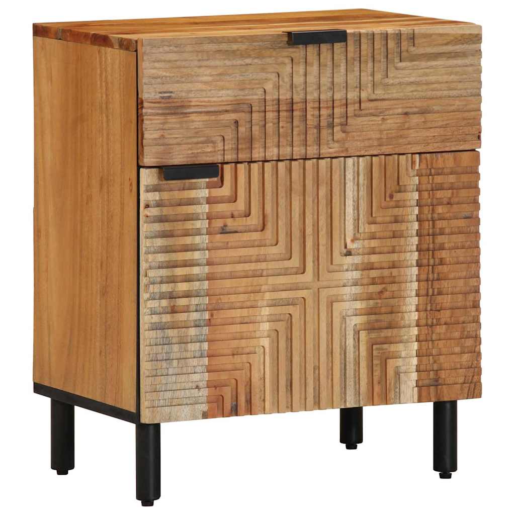 vidaXL Nachtkastje met lade Bruin 50 x 33 x 60 cm Massief acaciahout