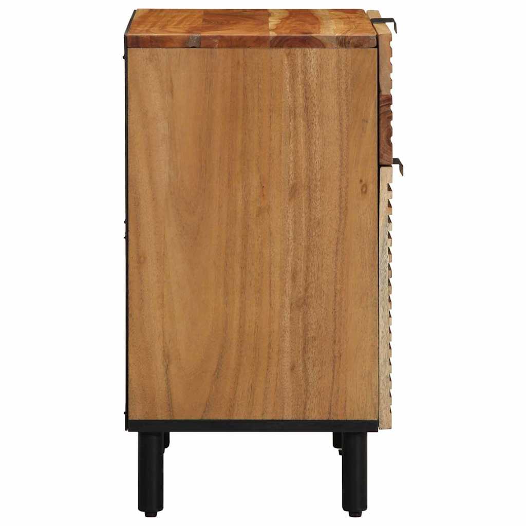 vidaXL Nachtkastje met lade Bruin 50 x 33 x 60 cm Massief acaciahout
