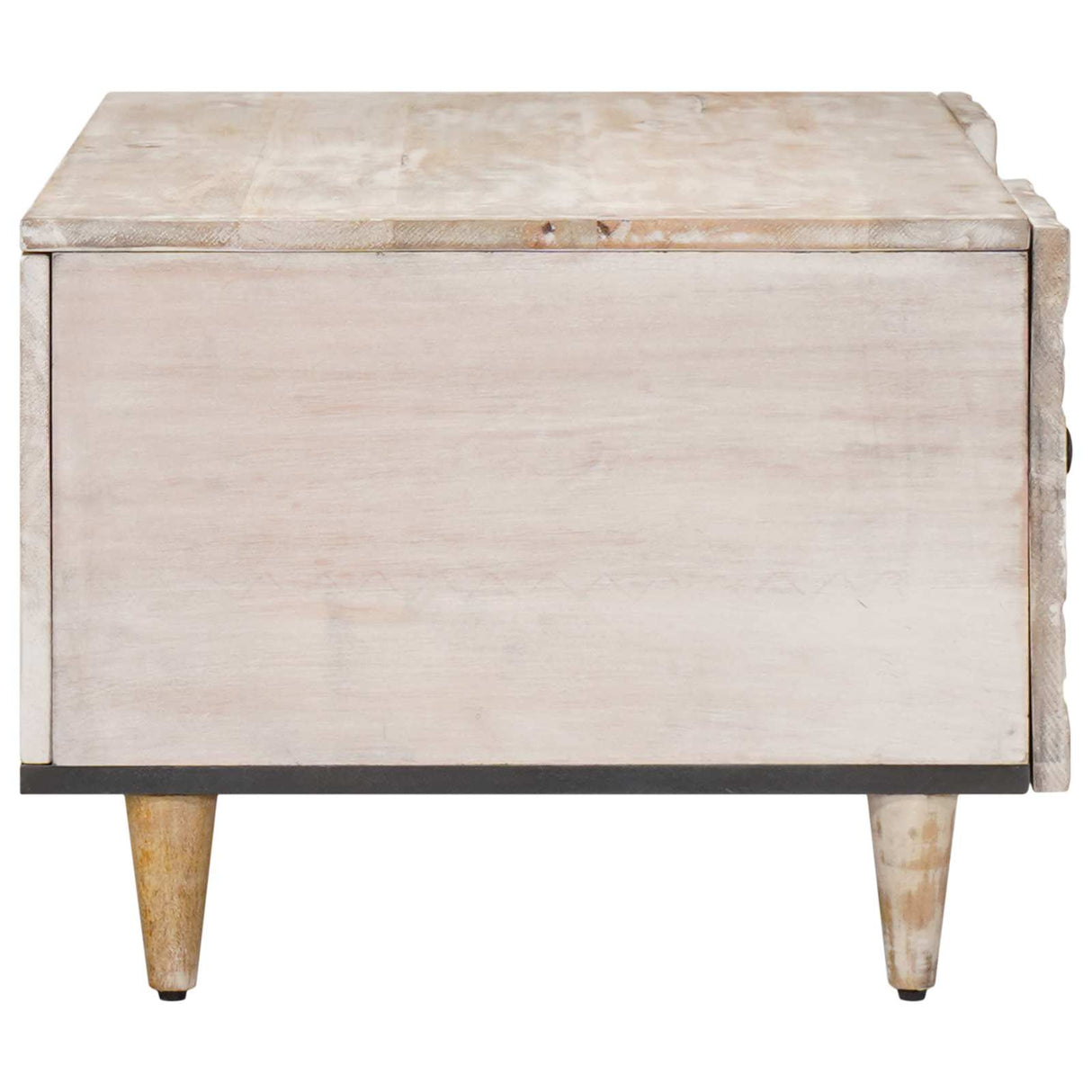 vidaXL Salontafel Wit 100 x 54 x 40 cm Massief Mango Hout