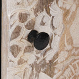 vidaXL Badkamerkast Wit 38 x 33,5 x 58 cm Massief Mango Hout