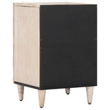 vidaXL Badkamerkast Wit 38 x 33,5 x 58 cm Massief Mango Hout