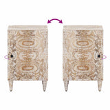vidaXL Badkamerkast Wit 38 x 33,5 x 58 cm Massief Mango Hout