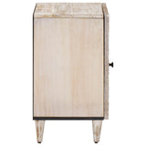 vidaXL Badkamerkast Wit 38 x 33,5 x 58 cm Massief Mango Hout