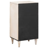 vidaXL Sideboard with Storage White 40 x 33.5 x 75 cm Solid Mango Wood