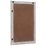 vidaXL Miroir de salle de bain blanc 70 x 50 x 2,5 cm Bois de manguier massif