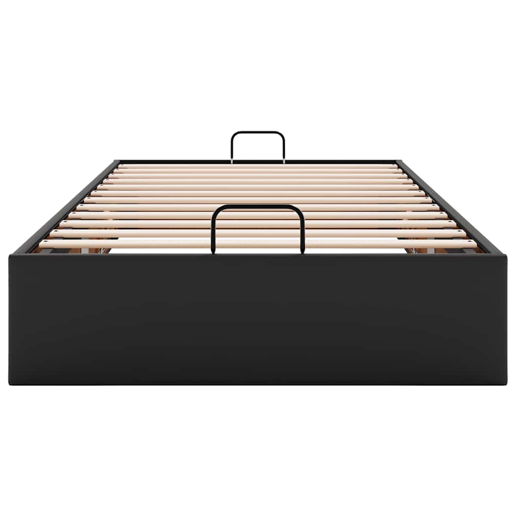 vidaXL Cadre de lit avec matelas d'art noir 80x200 cm