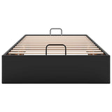 vidaXL Cadre de lit avec matelas d'art noir 80x200 cm