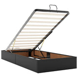 vidaXL Cadre de lit avec matelas d'art noir 80x200 cm